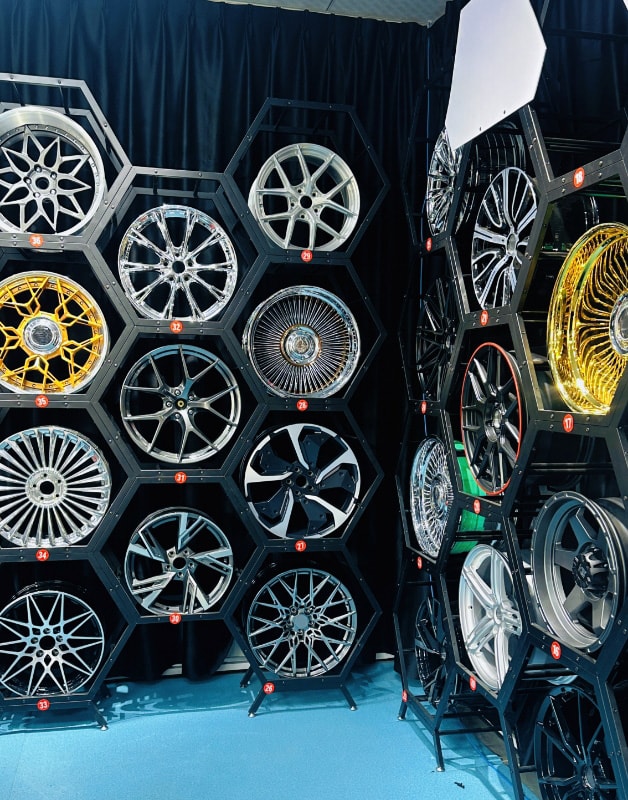 Forged-wheel product collection presented to buyers